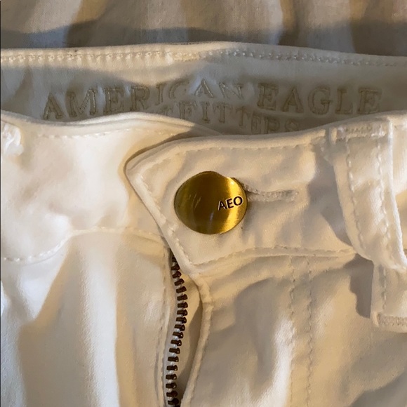 All white american eagle jegging jeans size 0 - Picture 2 of 6